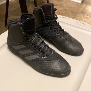 Adidas Mat Wizard 4 Men's Wrestling Shoes Size 12 Black Lace Up High Top